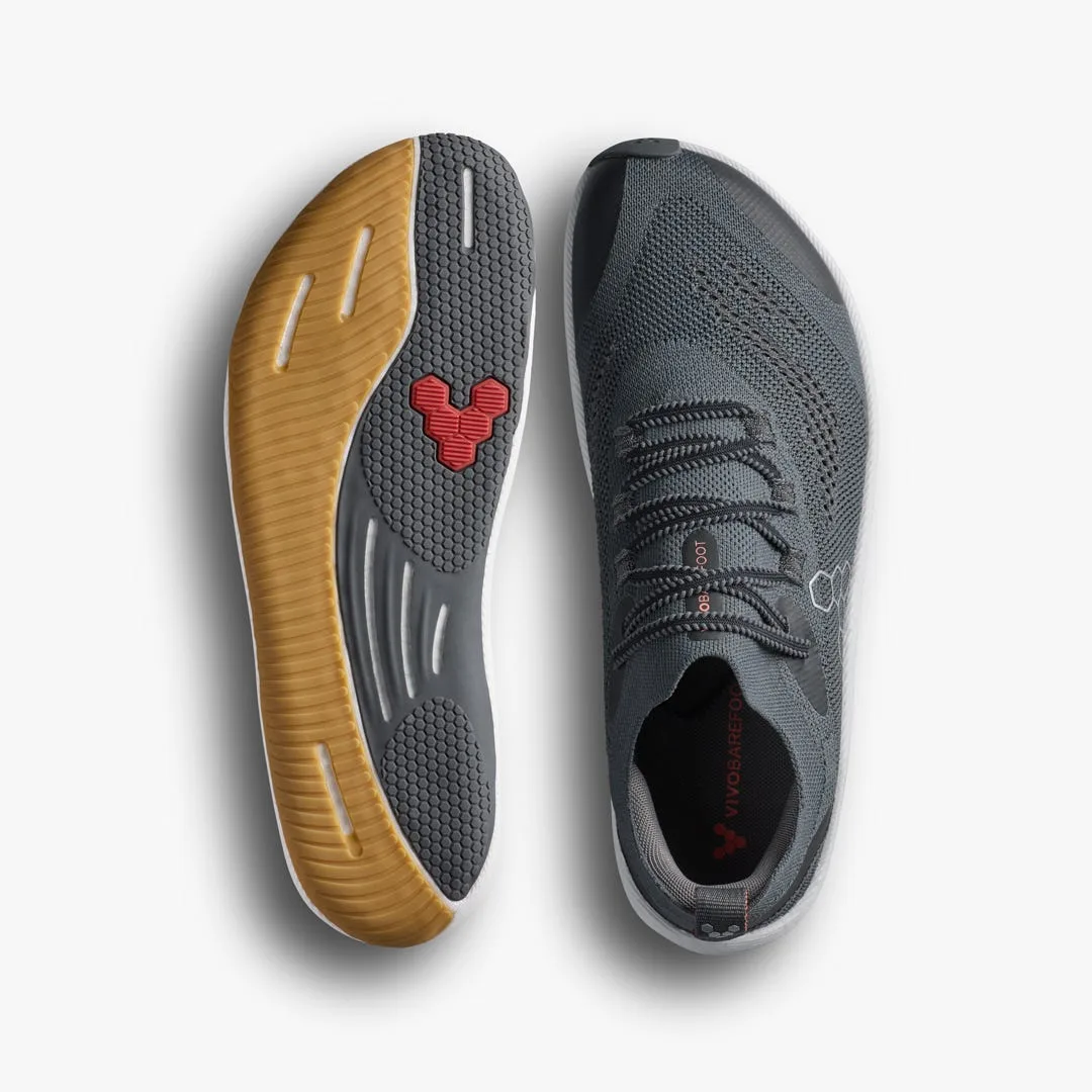 Кроссовки Vivobarefoot Primus Flow Knit — женская модель, чёрный с каучуковой подошвой, фото 2