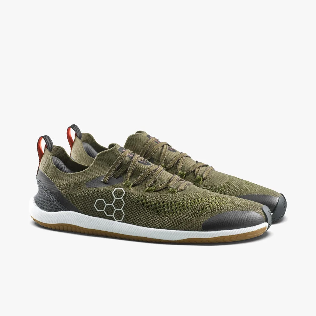 Кроссовки Vivobarefoot Primus Flow Knit — мужская модель, тёмно-оливковый, фото 4