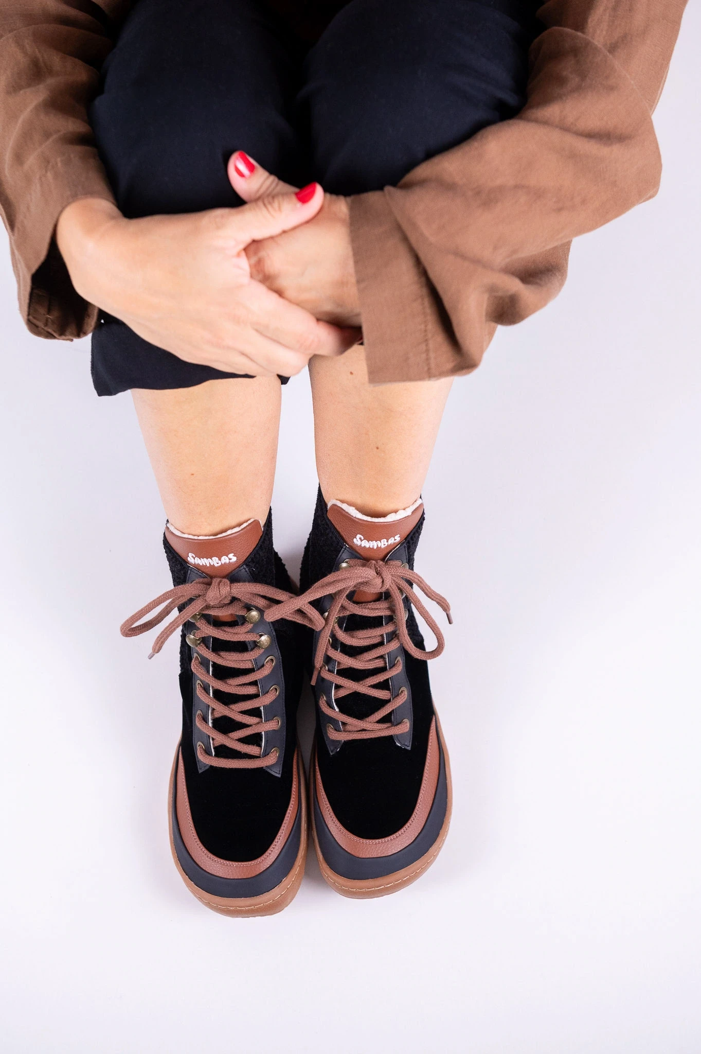 Босоногие ботинки Sambas the bambas Ebony — чёрные, фото 2
