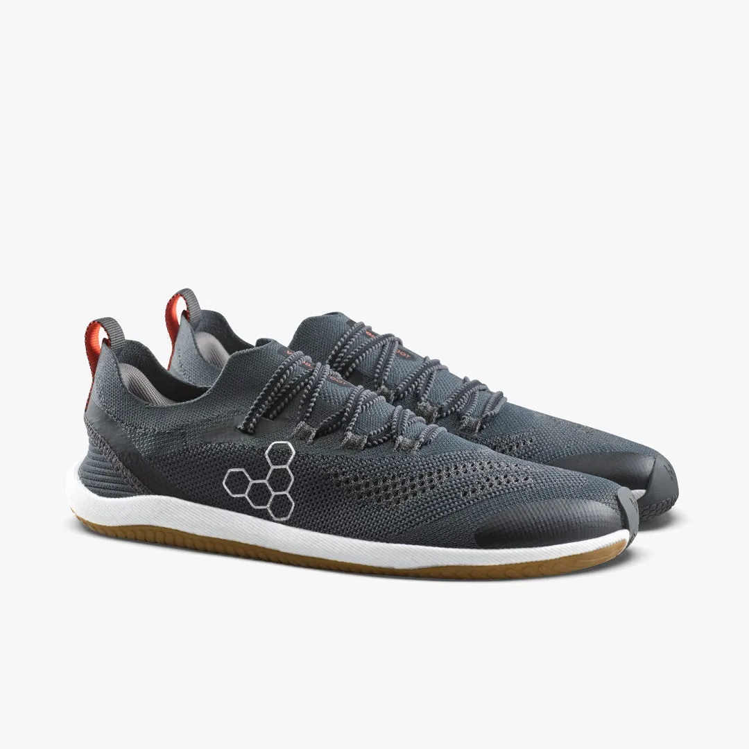 Кроссовки Vivobarefoot Primus Flow Knit — женская модель, чёрный с каучуковой подошвой, фото 4