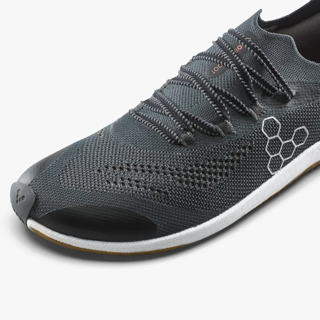 Кроссовки Vivobarefoot Primus Flow Knit — женская модель, чёрный с каучуковой подошвой, фото 6