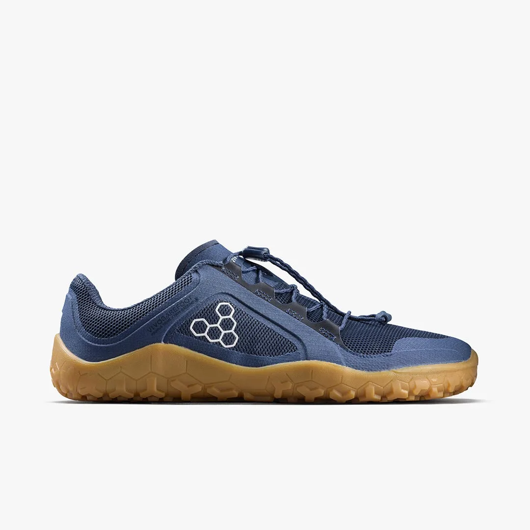 Кроссовки Vivobarefoot Primus Trail FG 3.5 — женская модель, синий с каучуковой подошвой — фото 1 из 7