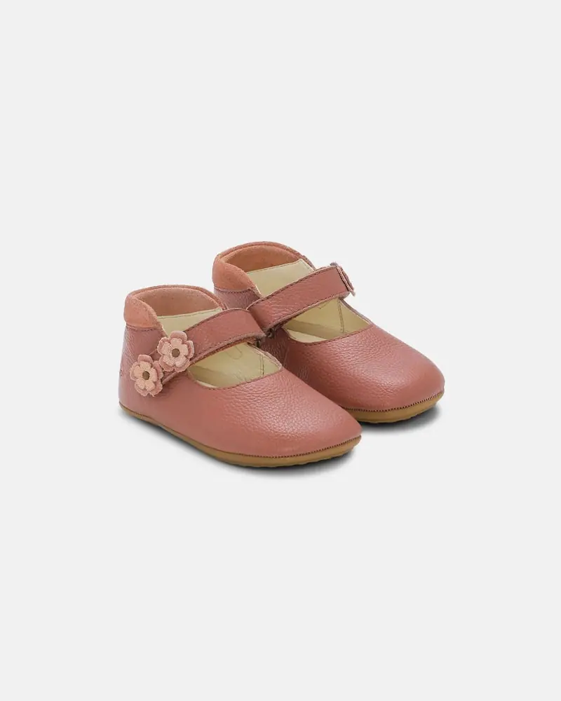 Детские босоногие домашние тапочки Bundgaard Aya Flower Blush