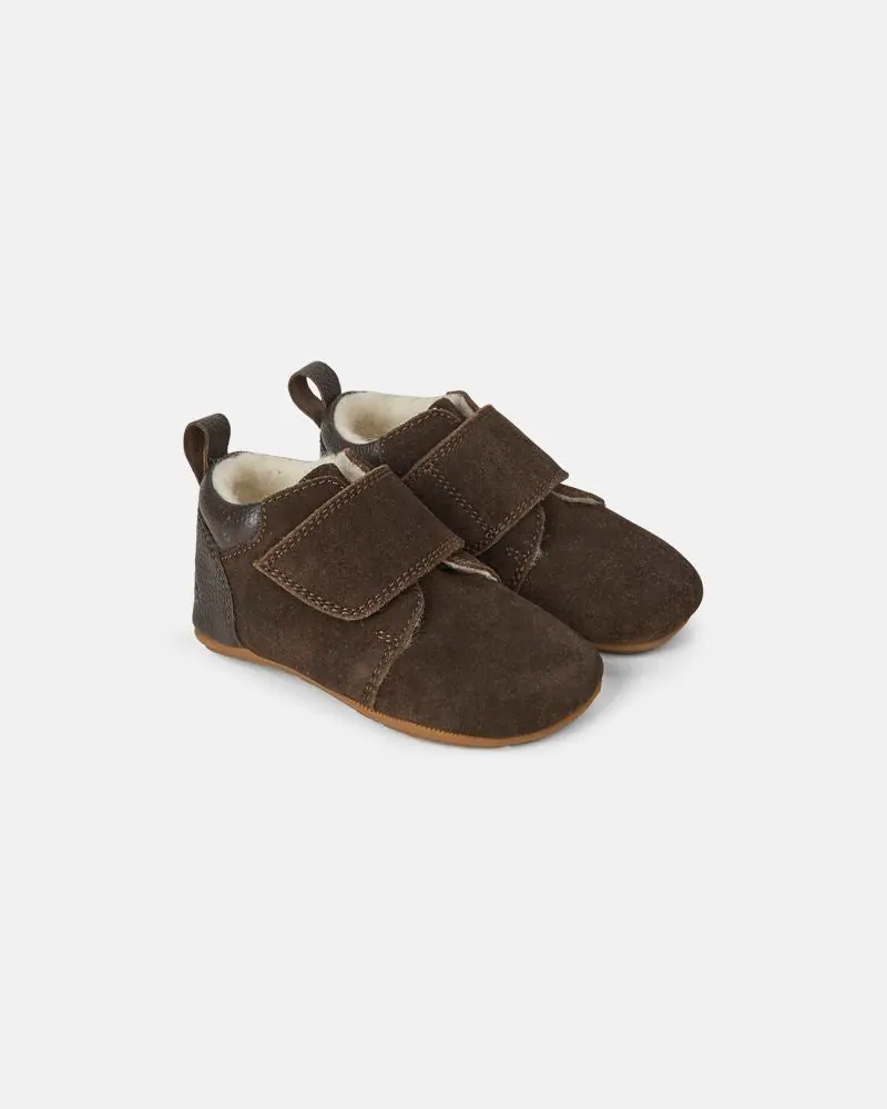 Детские босоногие домашние тапочки Bundgaard Teddy Dark Brown