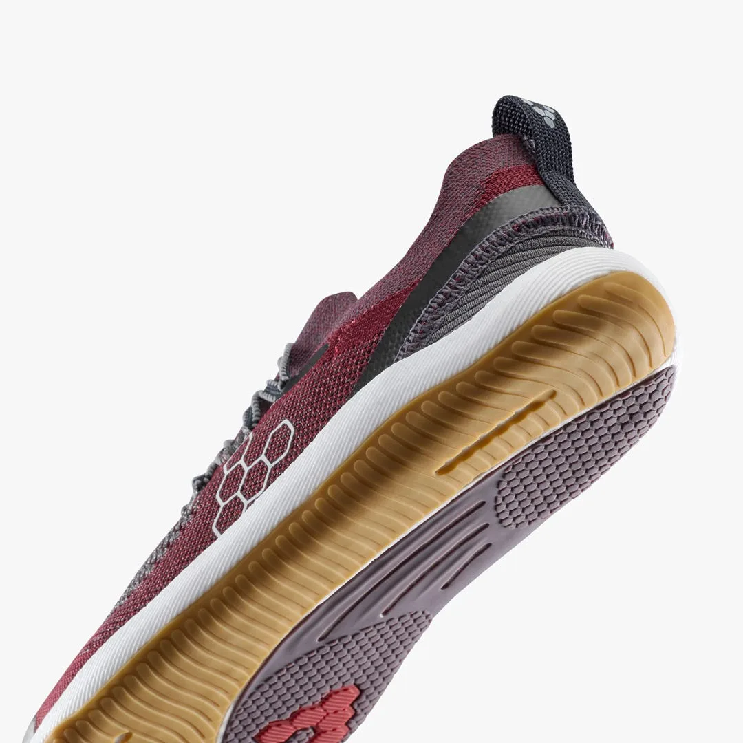 Кроссовки Vivobarefoot Primus Flow Knit — женская модель, тёмно-бордовый, фото 7