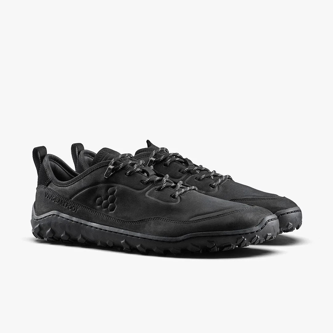 Кроссовки Vivobarefoot Tracker Leather AT Low II — мужская модель, чёрный, фото 4