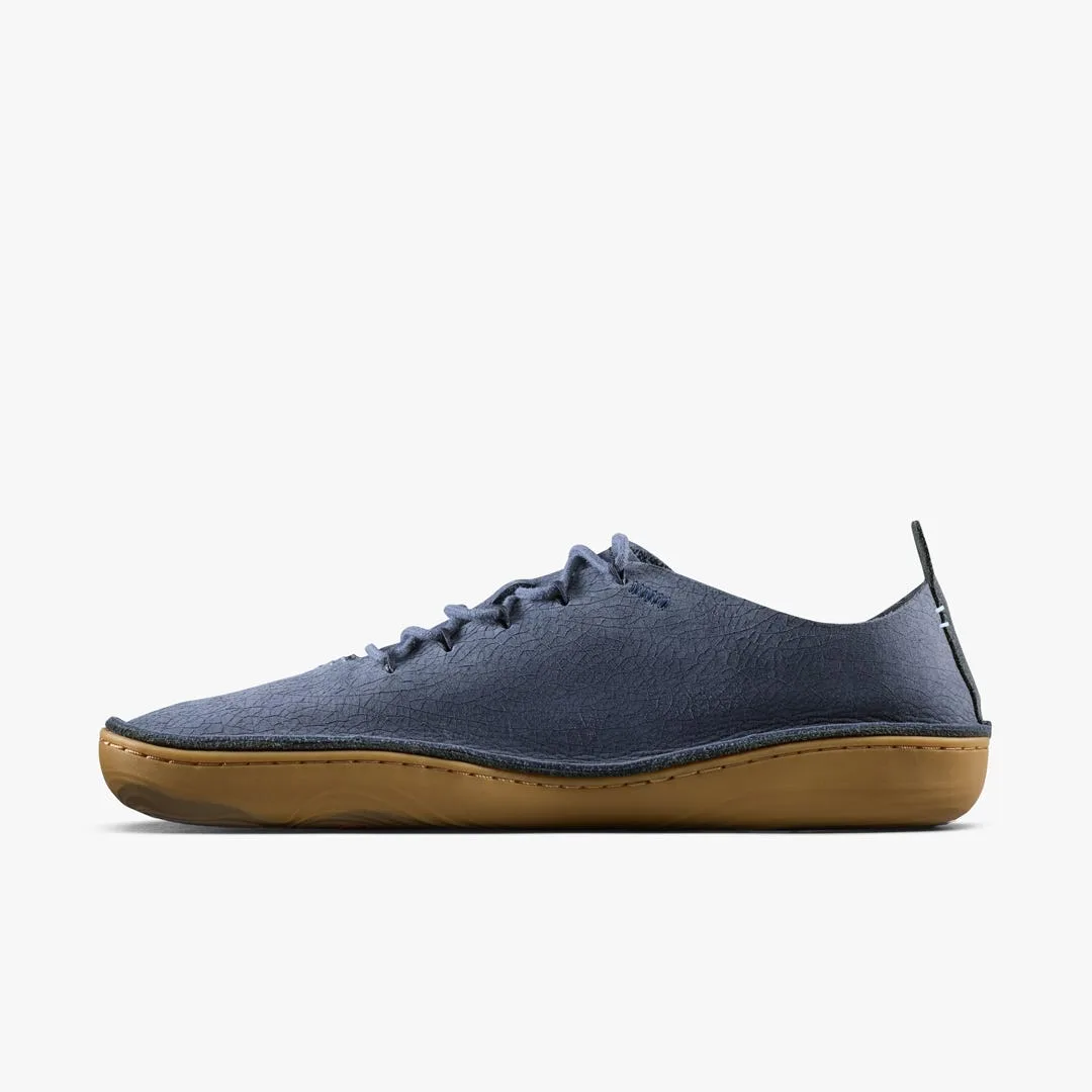 Мокасины Vivobarefoot Sensus Moc Lace Up Cracked Leather — мужская модель, морской синий, фото 3